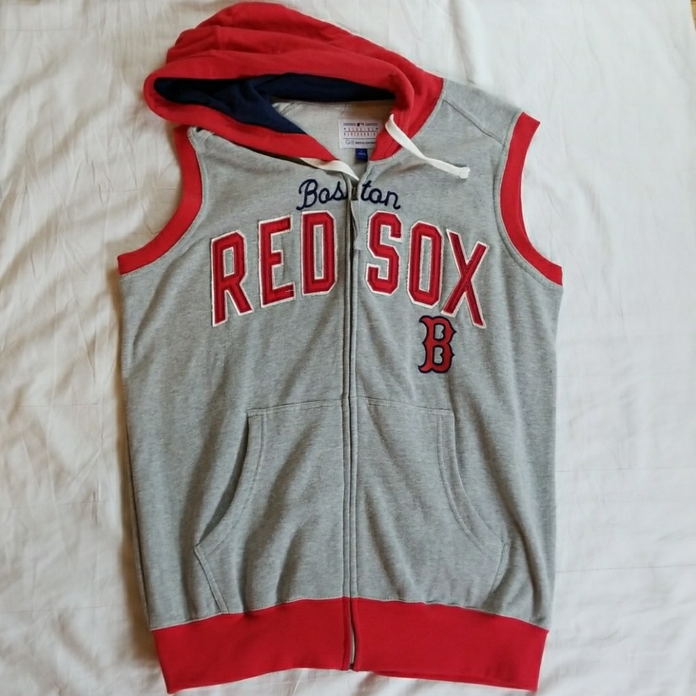 Boston Red Sox No Sleeve Hoodie